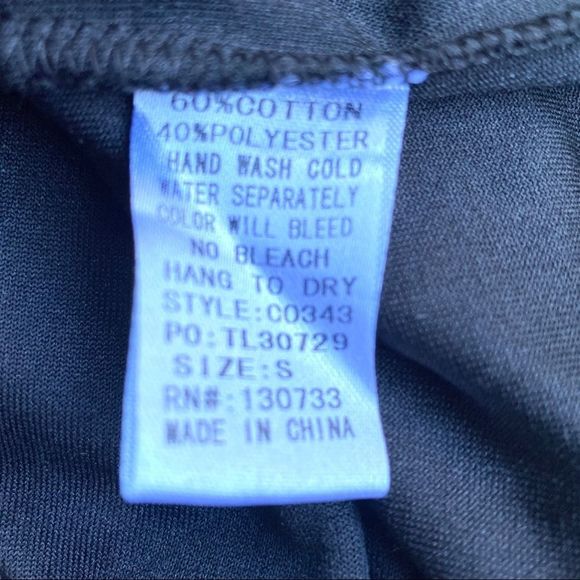 Umgee Black Velvet Off Shoulder Embroidered Dress Size S - Picture 8 of 8